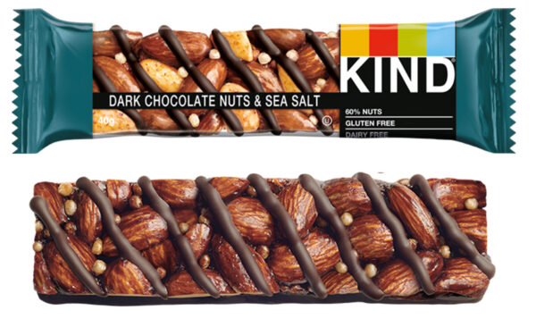 Kind Healthy Nut Bars - Dark Chocolate Nuts & Sea Salt 12x 40g Pack