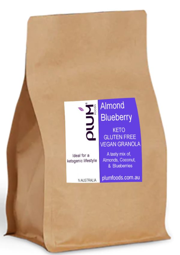 Almond Blueberry GF Keto Vegan Granola 1kg