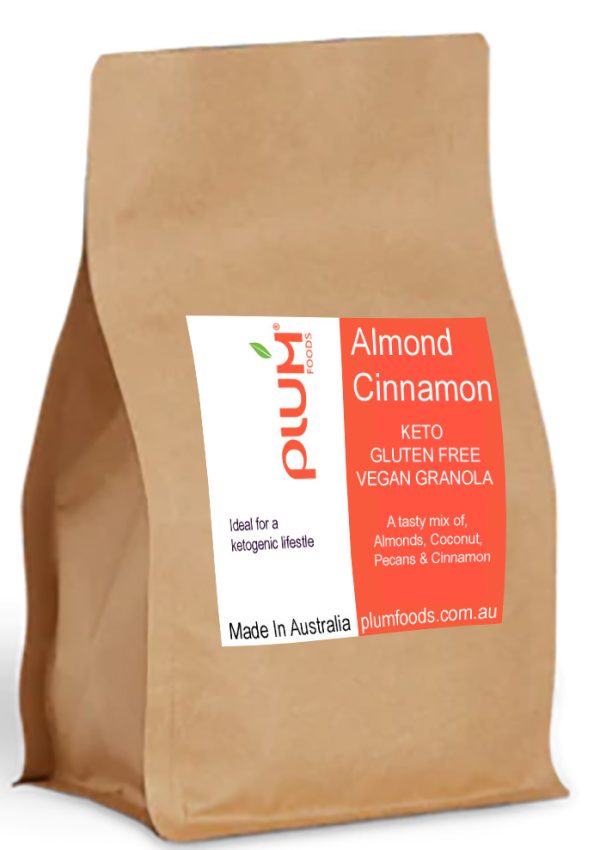 Almond Cinnamon GF Keto Vegan Granola 1kg