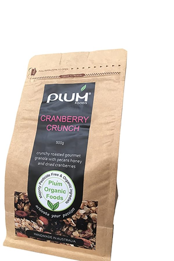 Cranberry Crunch Granola 500g - Plum Organic Foods