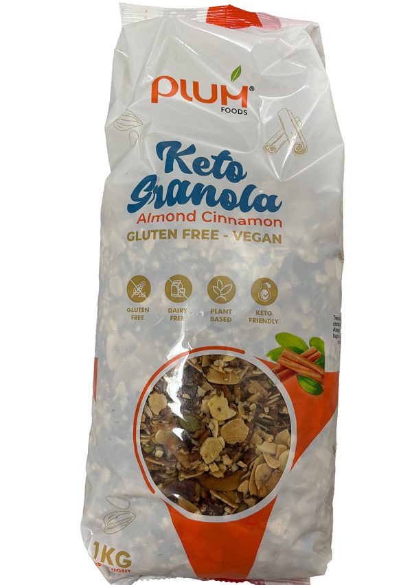 Almond Cinnamon GF Keto Vegan Granola 1kg