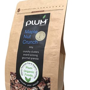 Maple Nut Crunch Vegan Granola 500G Crunchy Clusters - Carton of 12