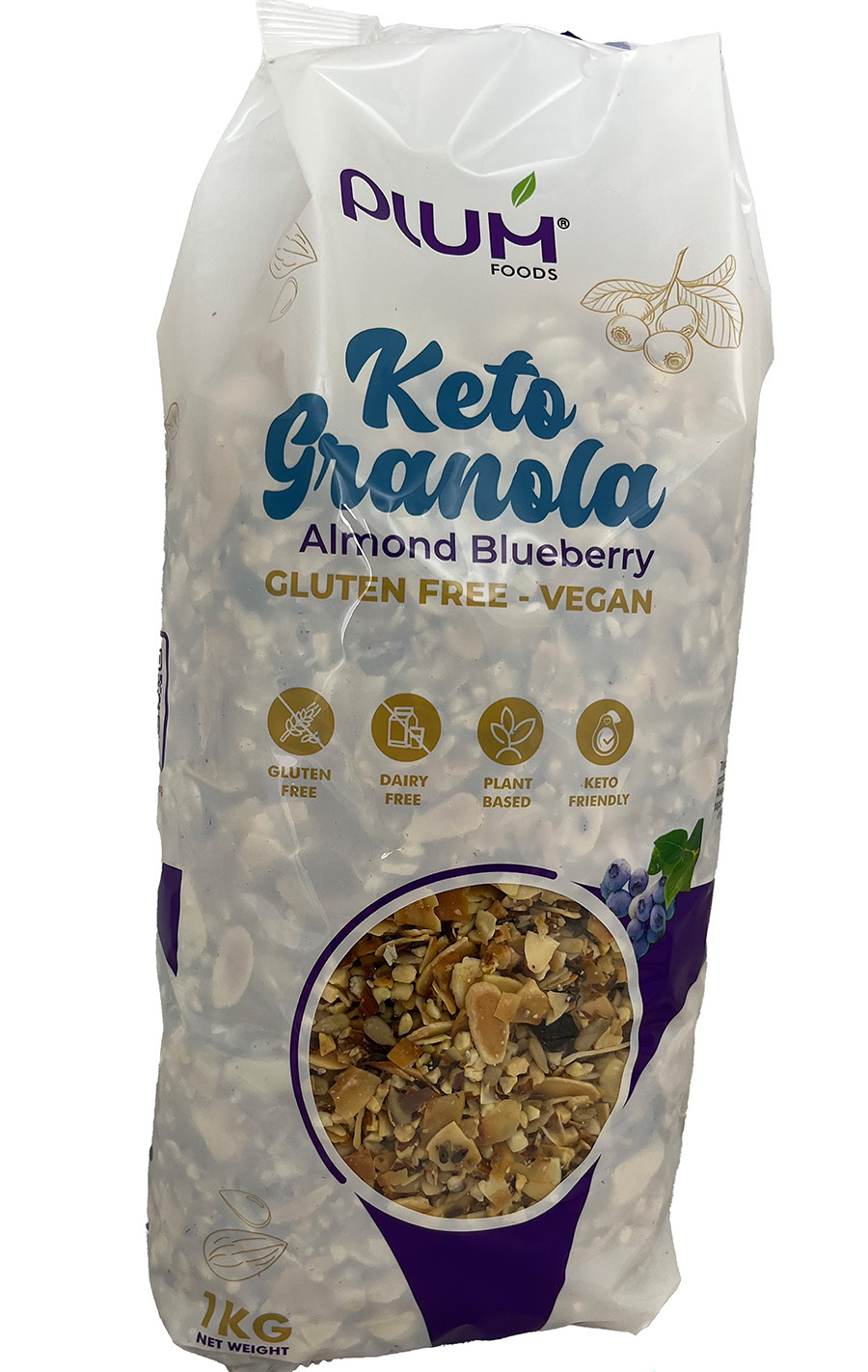 Blueberry Keto Granola 1kg - High Protein Cereal