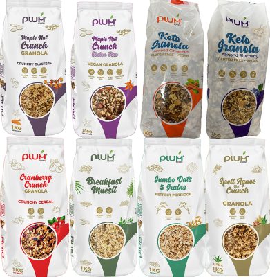 Bulk 1kg Family value size Breakfast Cereal bags for supermarkets
