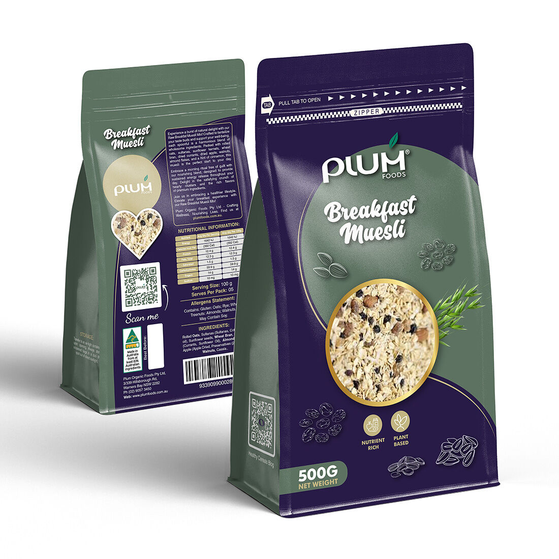 Natural Breakfast Muesli - CTN of 12