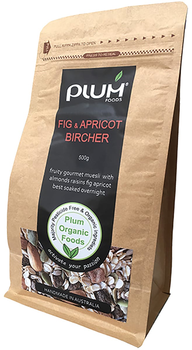 Fig and Apricot Bircher Muesli 1kg - Plum Organic Foods